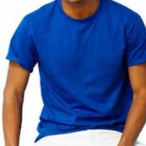 Skater Style  Blue Short Sleeve Men's Tee - slightly longer back